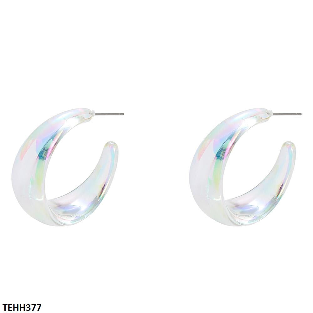Round Ear Hoops Pair