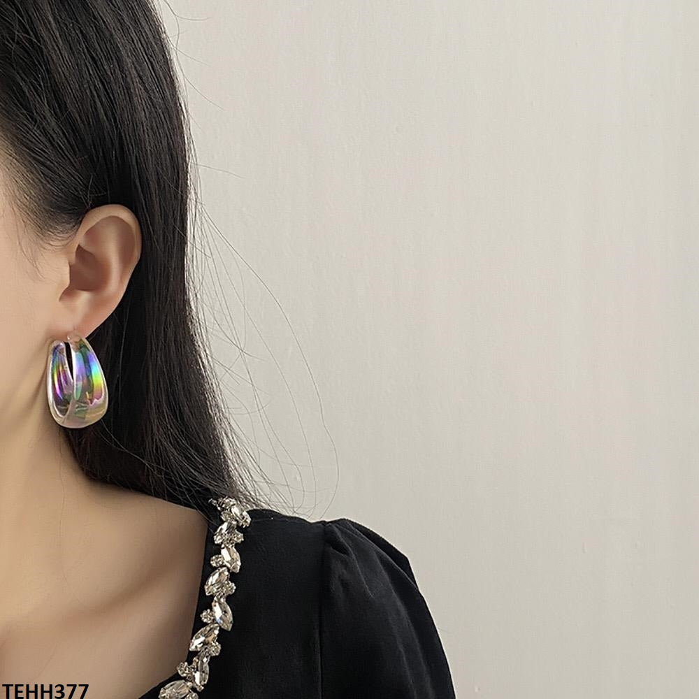 Round Ear Hoops Pair