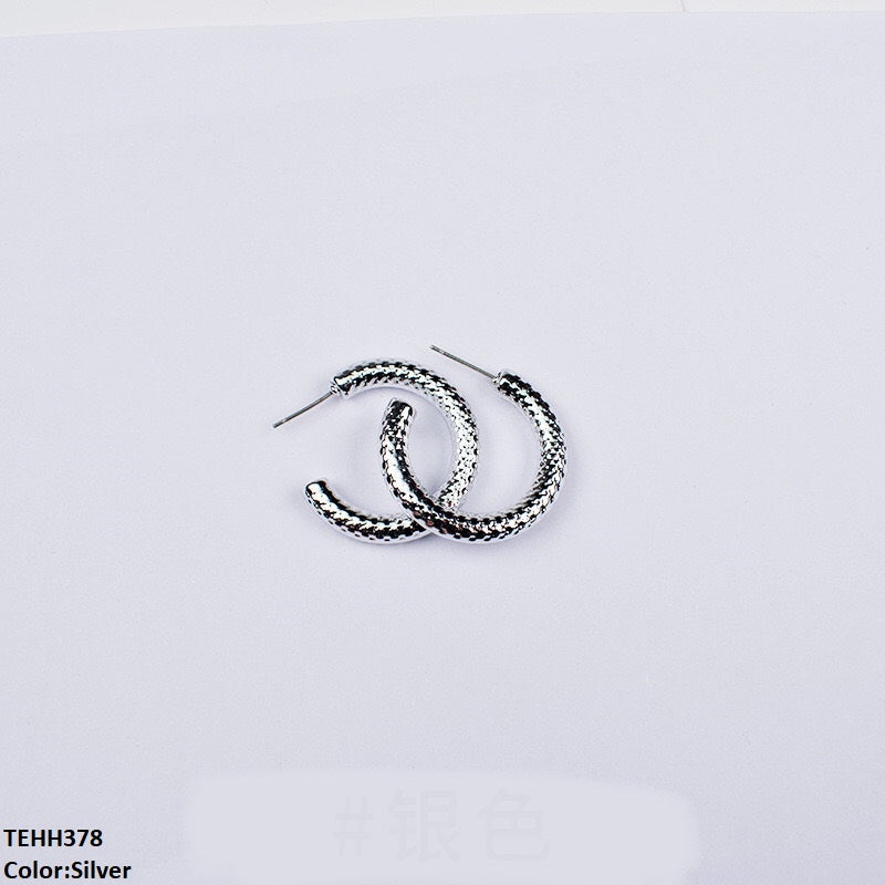 C/Shape Ear Hoops Pair