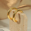 C/Shape Ear Hoops Pair