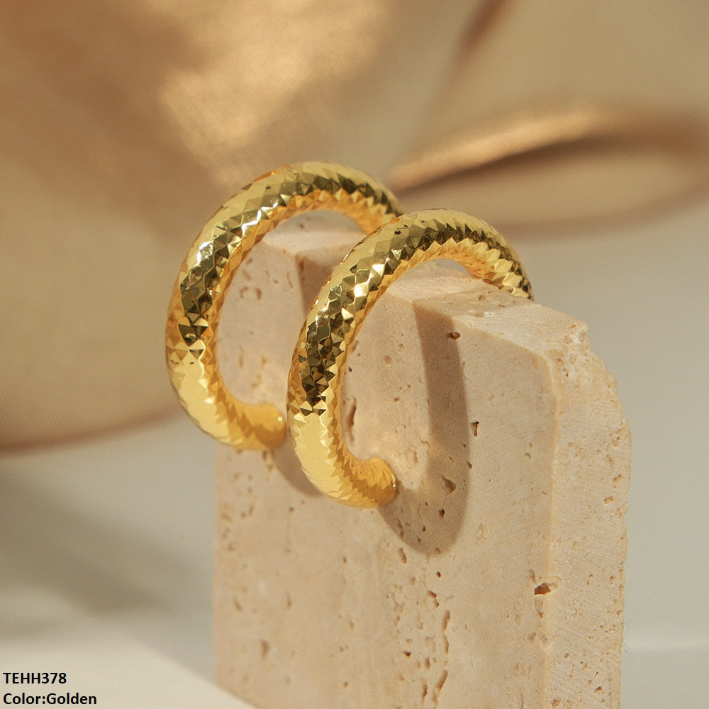 C/Shape Ear Hoops Pair