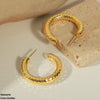 C/Shape Ear Hoops Pair