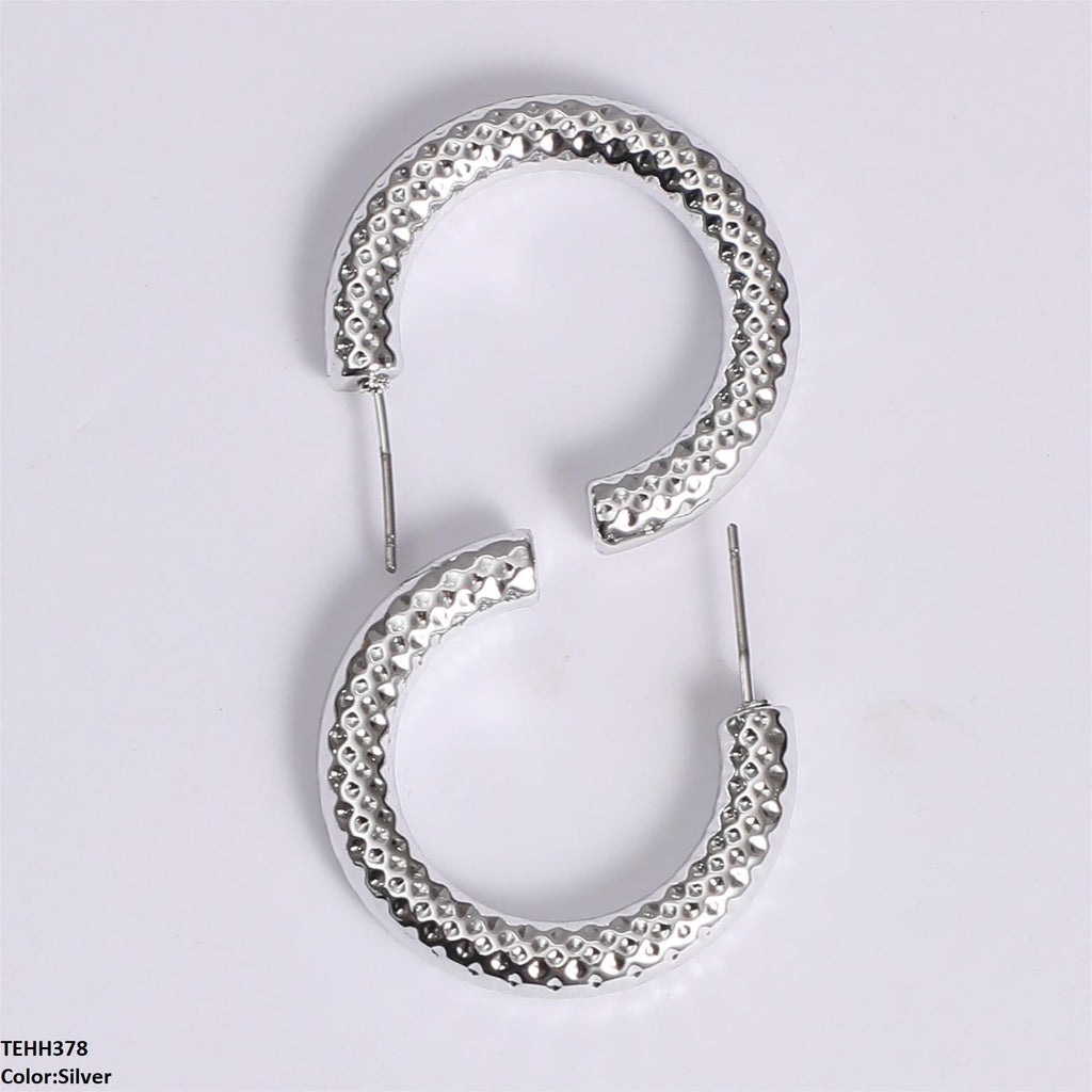 C/Shape Ear Hoops Pair