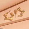 Star Ear Hoops Pair