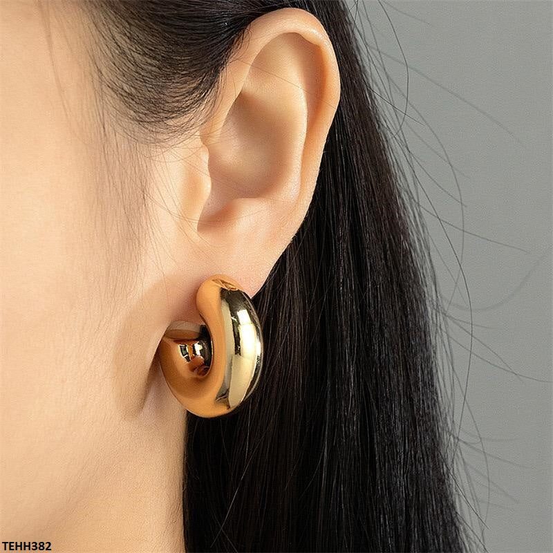 C/Shape Ear Hoops Pair