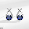 Round Zircon Cross Tops Pair