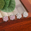 Flower Zircon Tops Pair