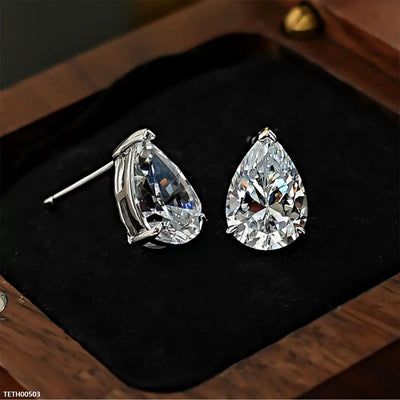 Tear Zircon Stone Tops Pair