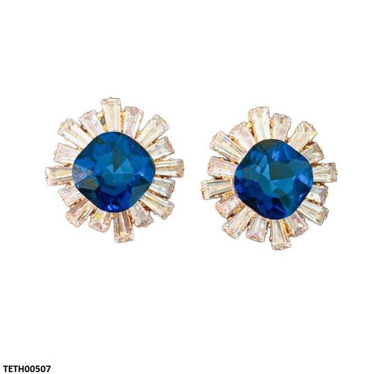 Square Zircon Tops Pair