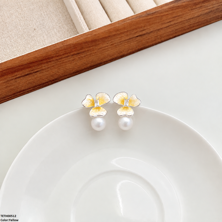Flower Pearl Tops Pair