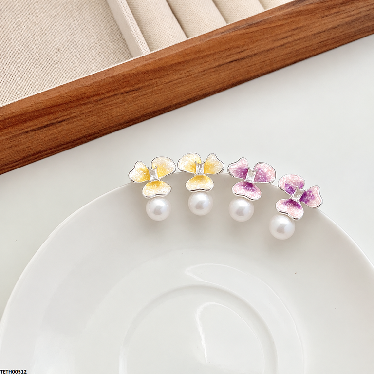Flower Pearl Tops Pair