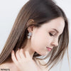Snowflake Earring Studs Pair