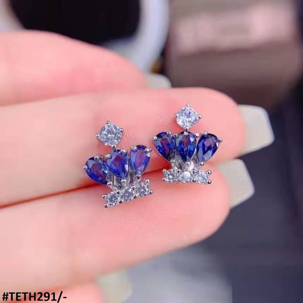 Zircon Crown Sterling Tops Pair