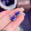 Zircon Crown Sterling Tops Pair