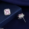 Pink Step Square Sterling Tops