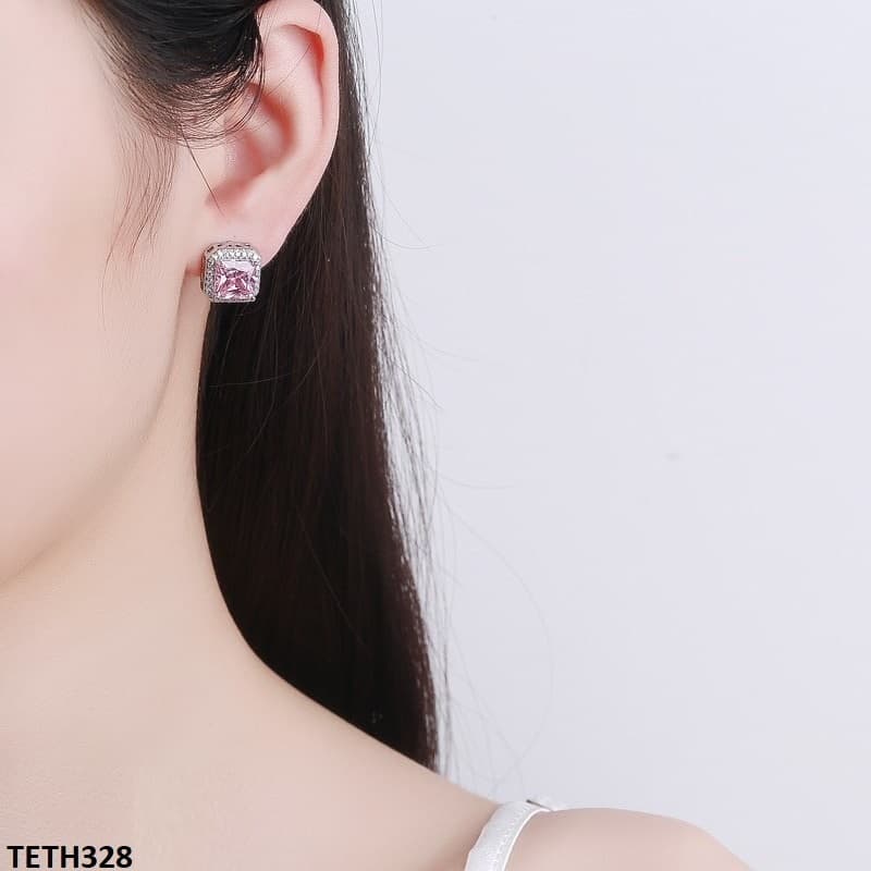 Pink Step Square Sterling Tops