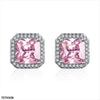 Pink Step Square Sterling Tops