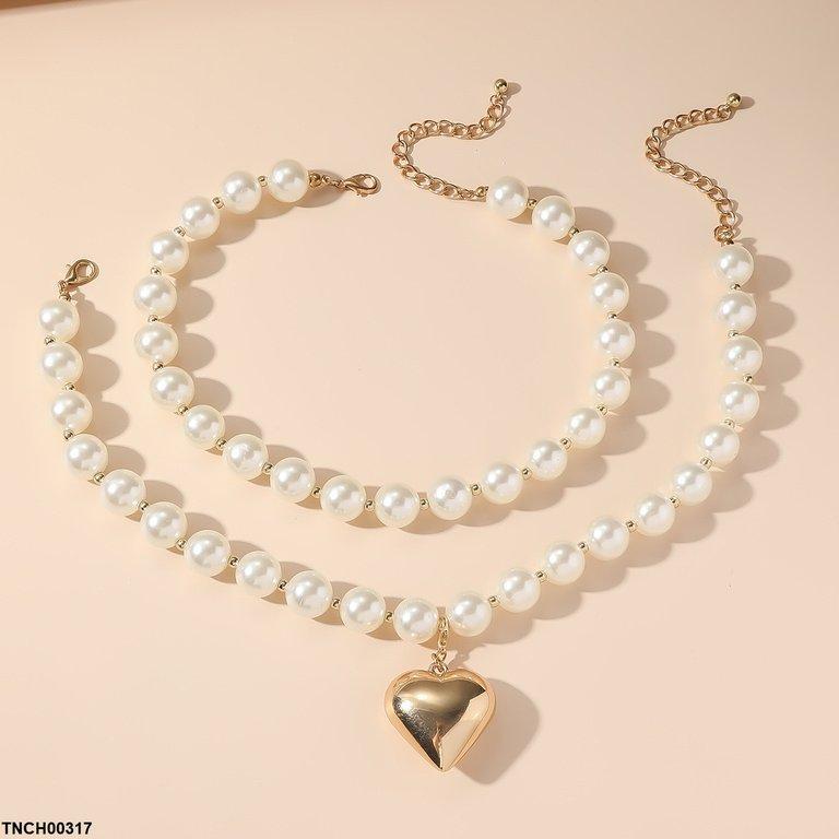 Pearl Heart Necklace