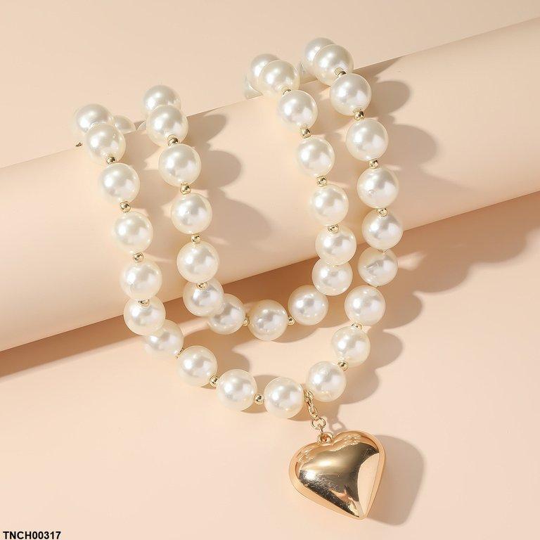 Pearl Heart Necklace
