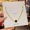 Round Shaded Painted Roman Necklace