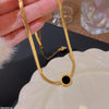 Round Shaded Painted Roman Necklace