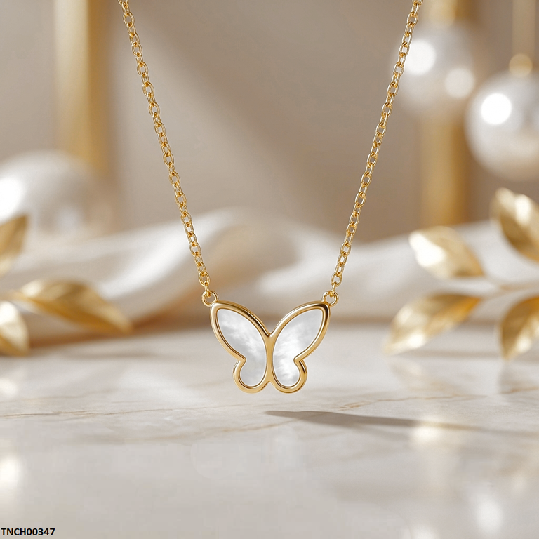 Stainless Steel Butterfly Necklace