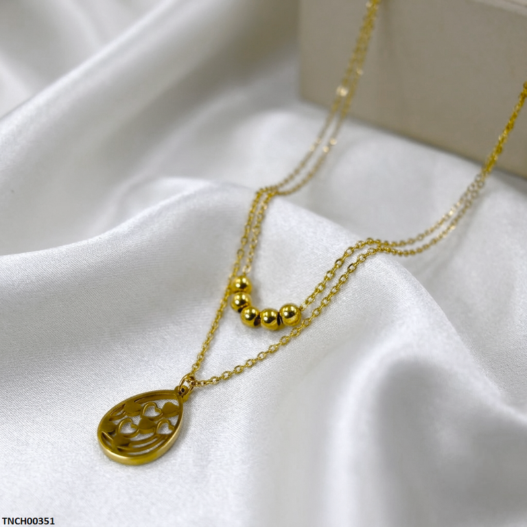 Stainless Steel Tear Heart Necklace