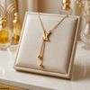 Stainless Steel Double Round Necklace