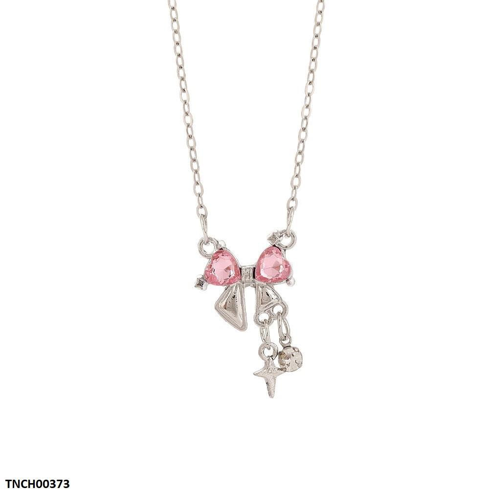 Bow Heart Necklace