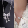Bow Heart Necklace