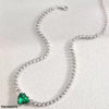 Green Heart Necklace