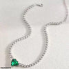 Green Heart Necklace
