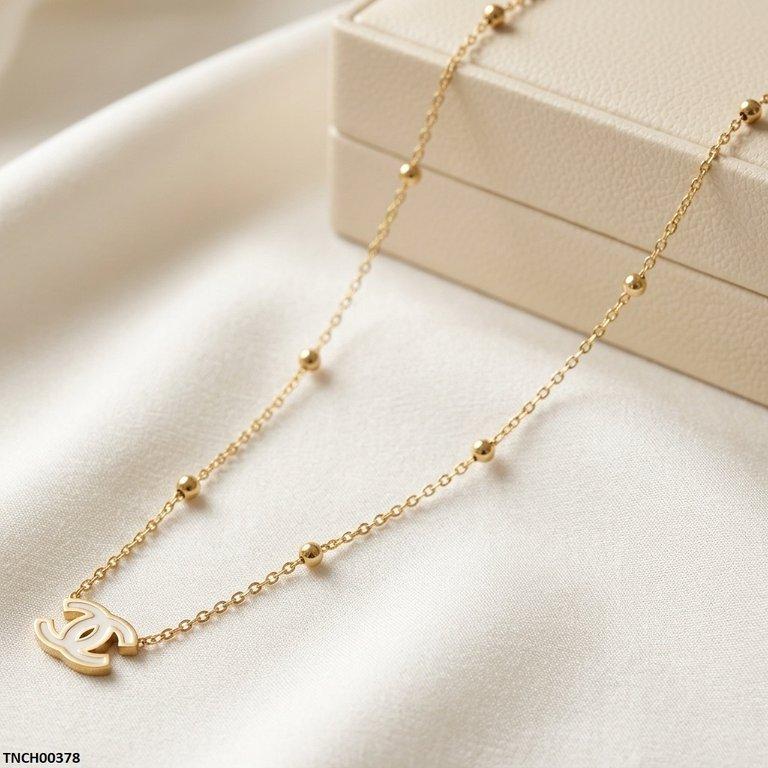 Double C Shap Stainless Steel Necklace