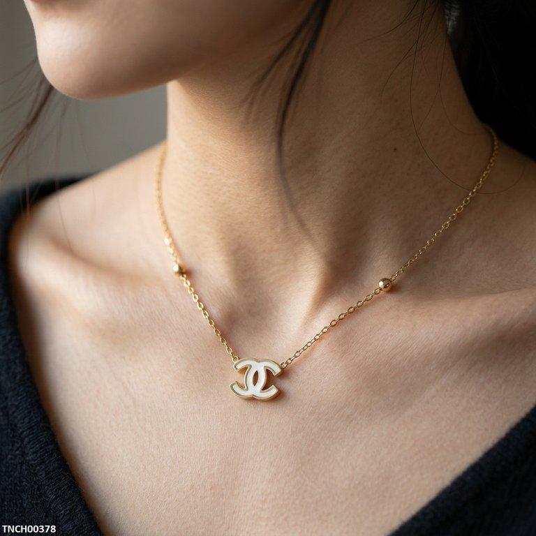Double C Shap Stainless Steel Necklace