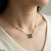 Double C Shap Stainless Steel Necklace