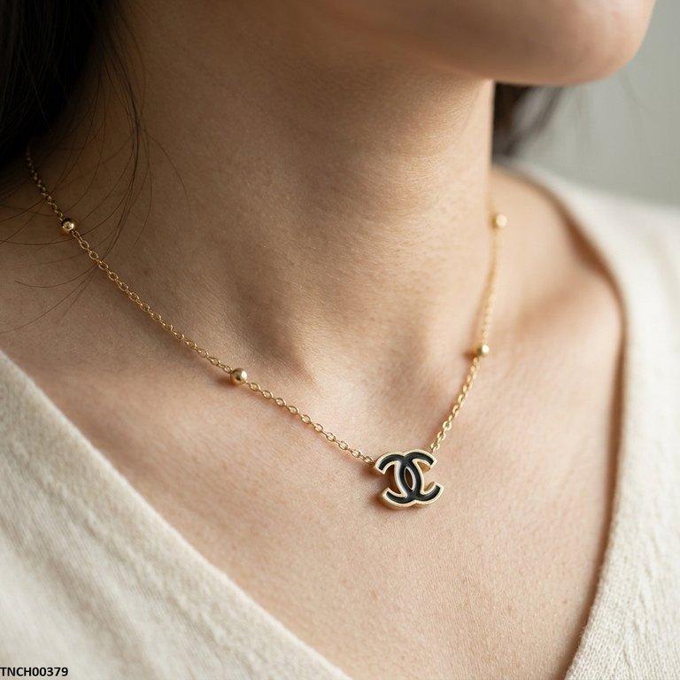 Double C Shap Stainless Steel Necklace