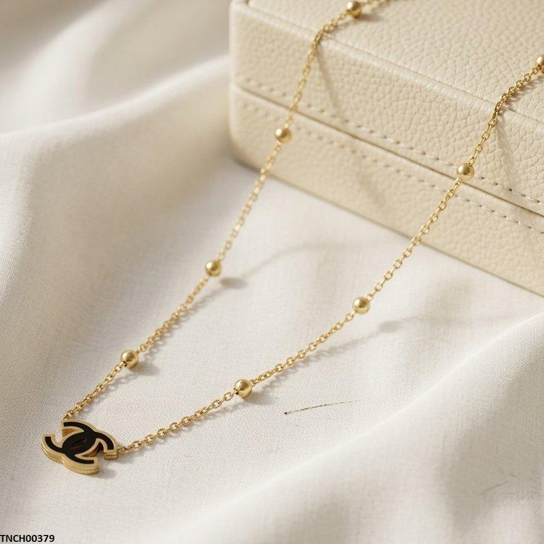 Double C Shap Stainless Steel Necklace