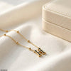 Double H-Shap Stainless Steel Necklace