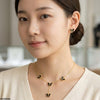 Butterfly Stainless Steel Necklace Set