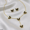 Butterfly Stainless Steel Necklace Set