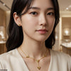 V-Shape Stainless Steel Necklace Set