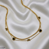 Butterfly Double Link Chain Stainless Steel Necklace