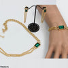 Layer Necklace Set with Bracelet