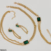 Layer Necklace Set with Bracelet