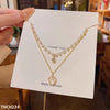 Heart Pearl Layered Necklace