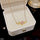 Butterfly/Square Stone Necklace