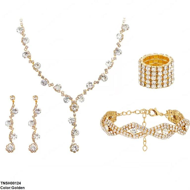 Round Flower Necklace Set