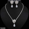 Flower Tear Necklace Set