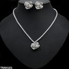 Square Flower Necklace Set
