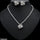 Square Flower Necklace Set